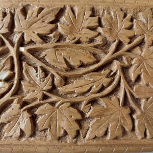 Chinar Leaf Walnut Wood Box Gyawun