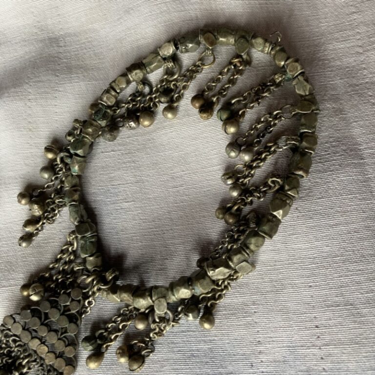 Antique Vintage Handmade Kashmiri Necklace - Image 2