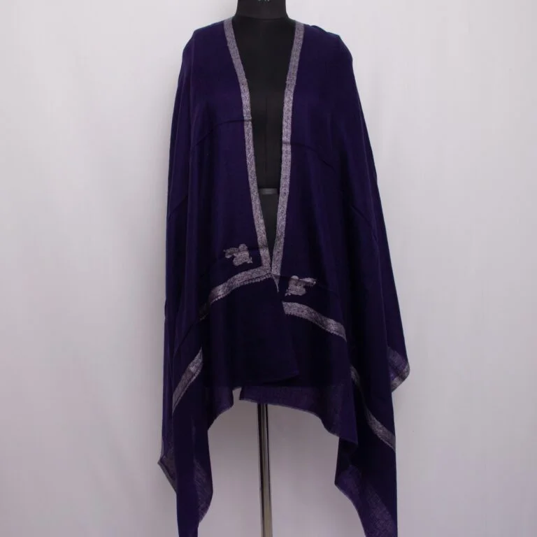 navy blue pashmina sozni stole 2