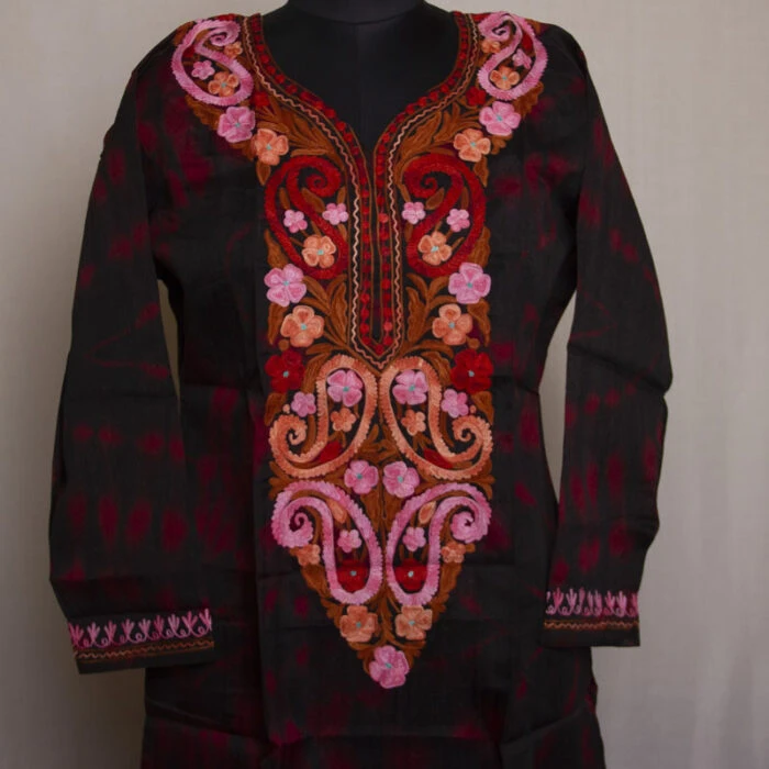 Silk Aari Kurta