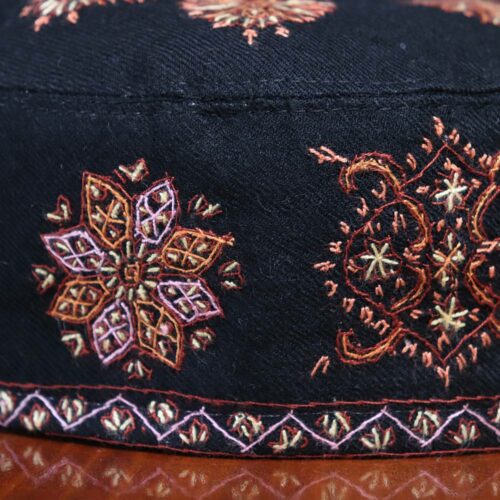 black kashmiri pashmina handwork cap soznicaps instagram