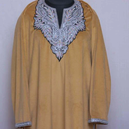 Kashmiri velvet pheran set with tilla 20231019 08