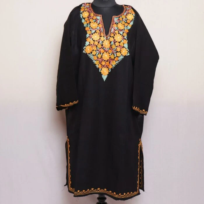 pheran cashmilon kashmiri winter wool long warm woman gyawun online 110