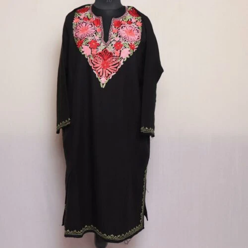 pheran cashmilon kashmiri winter wool long warm woman gyawun online 148