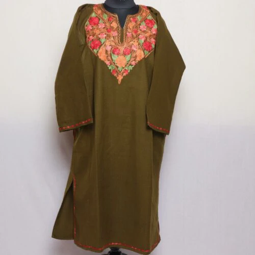 pheran cashmilon kashmiri winter wool long warm woman gyawun online 37