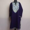 Dark Blue Chinari Kashmiri Aari Pheran