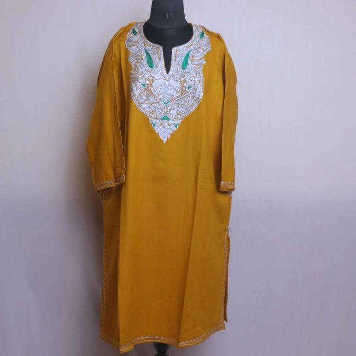 Gousia Mustard Zari Pheran