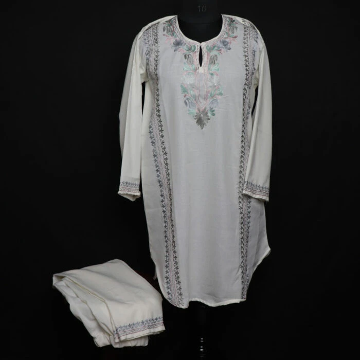 white kurta set