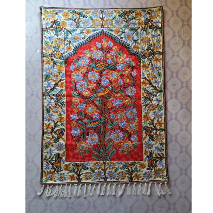 Wunun Tree of Life Kashmiri Handmade Chainstitch Wall Hanging