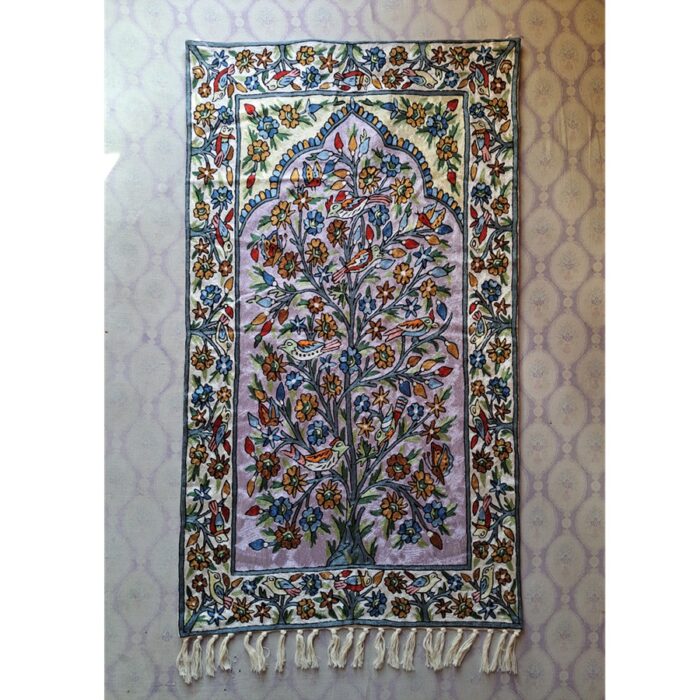 Wular Tree of Life Kashmiri Handmade Chainstitch Wall Hanging