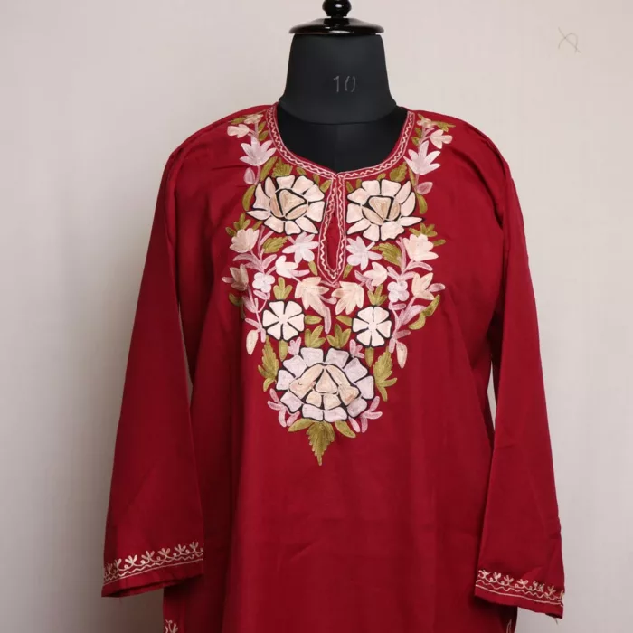 maroon kurti koshur 2 jpg