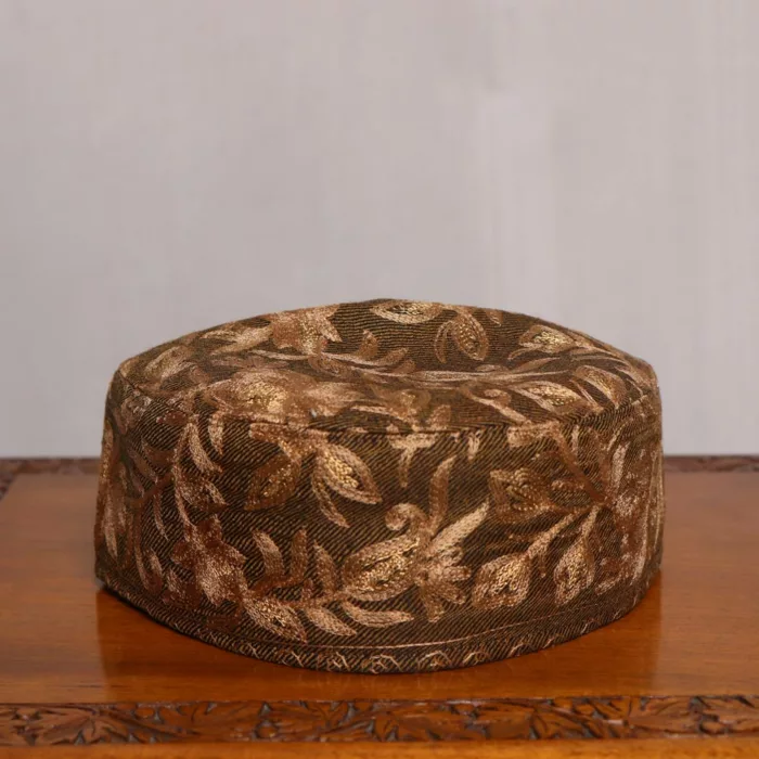 Sufi Brown Toosha Quraishi Dual Work Cap