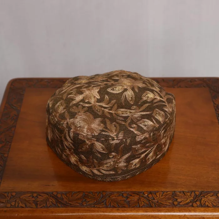 Sufi Brown Toosha Quraishi Dual Work Cap - Image 3