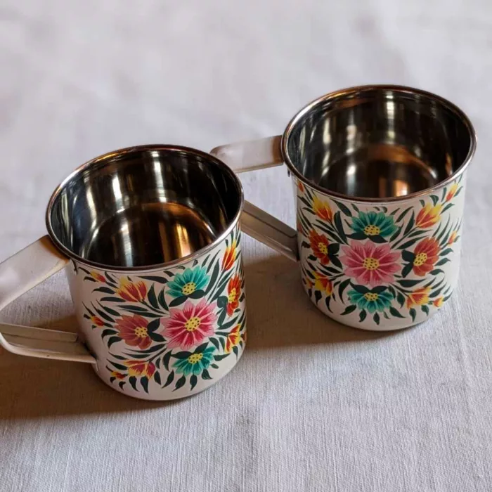 Kashmiri enamelware cup 20240708 01