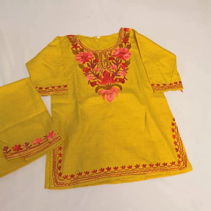 Kashmiri kids girls dress20240706 158