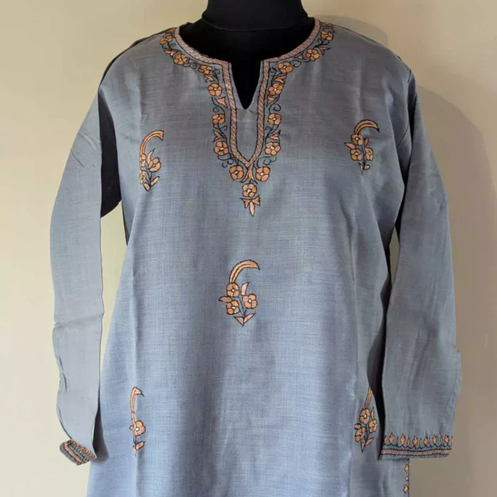 Kashmiri kurtis with embroidery20240726 02