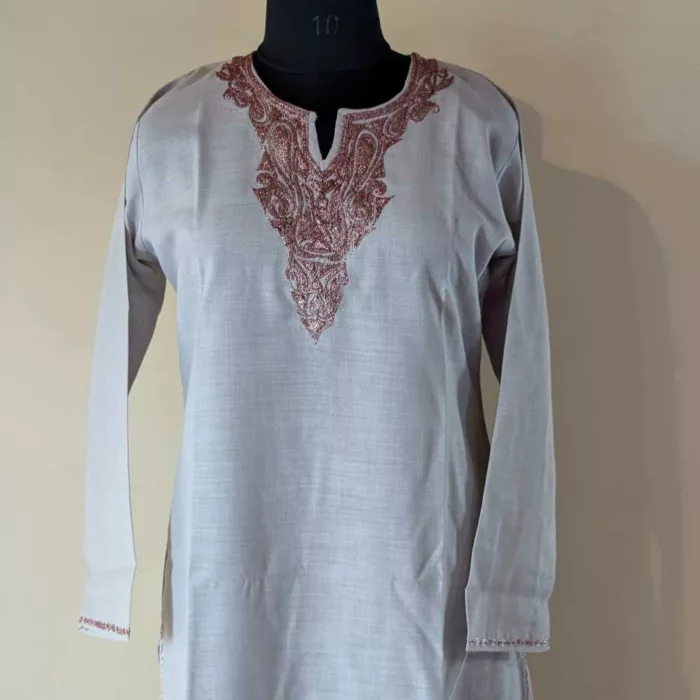 Kashmiri kurtis with embroidery20240726 08