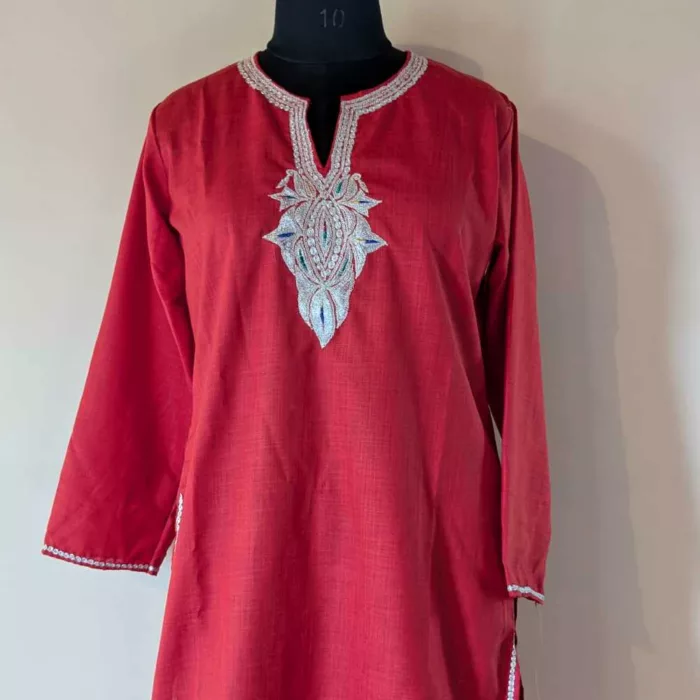 Kashmiri kurtis with embroidery20240726 16