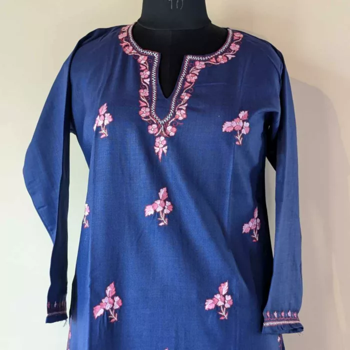 Kashmiri kurtis with embroidery20240726 18