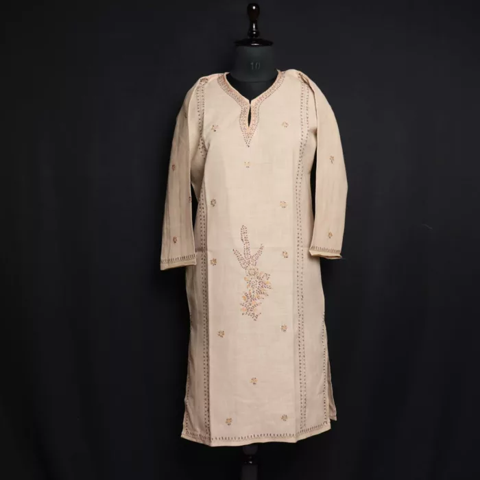 beige hand work kurta 1 jpg