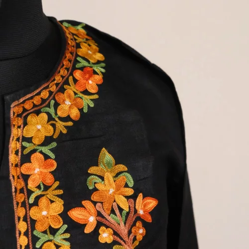 black kashmiri kurti 1