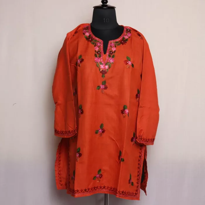 carrot red kurti 1 jpg