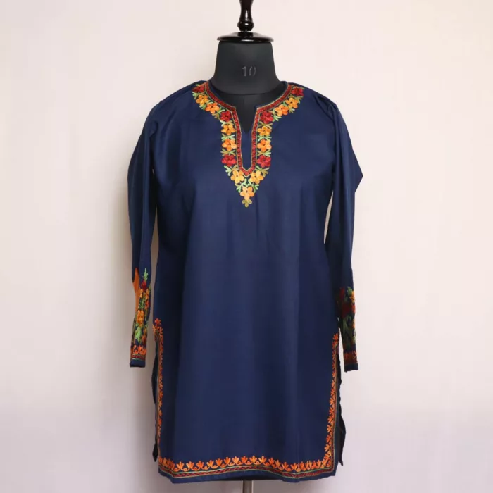 dark blue short kurta 1 jpg