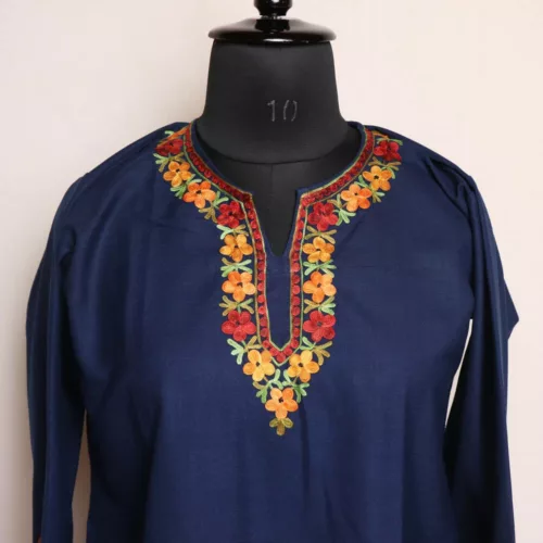 dark blue short kurta 2