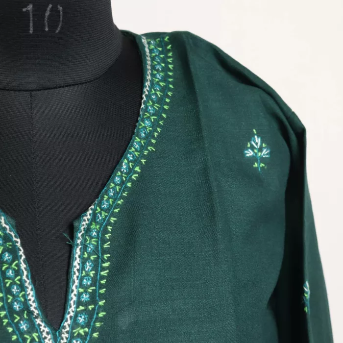 dark green sozni kurta 4 jpg