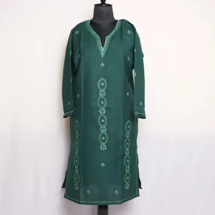 dark green sozni kurta 5 jpg