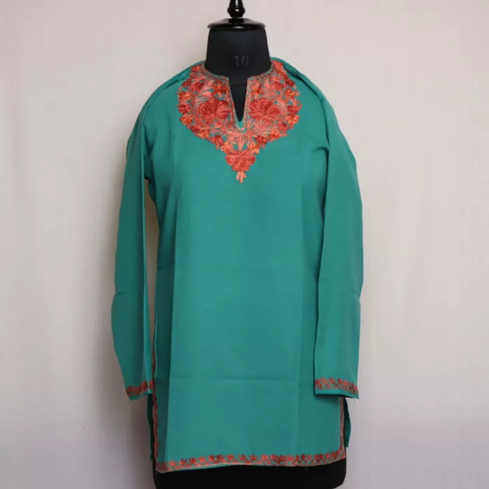 green short kurti 1 jpg