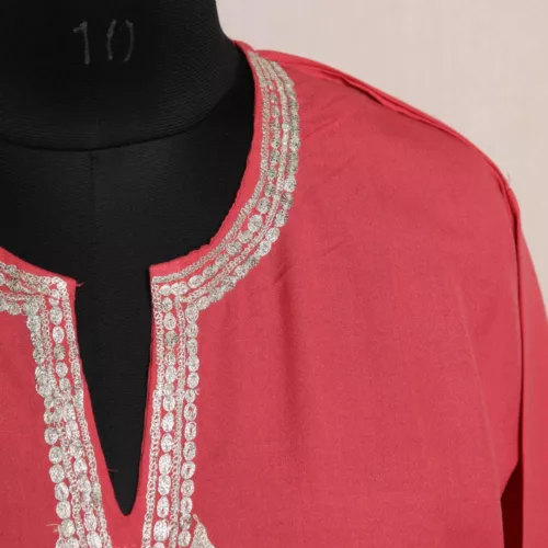 pink summer kurti 3