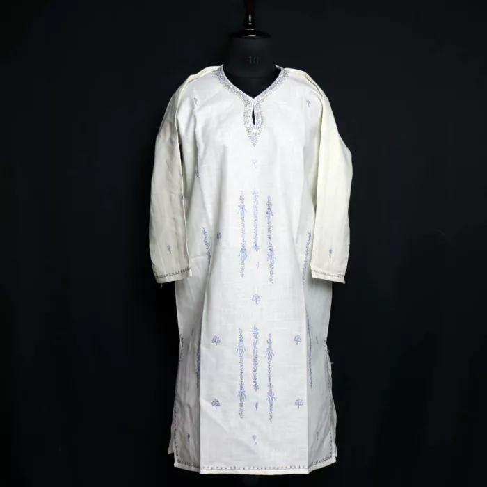 sozni white kurti jpg