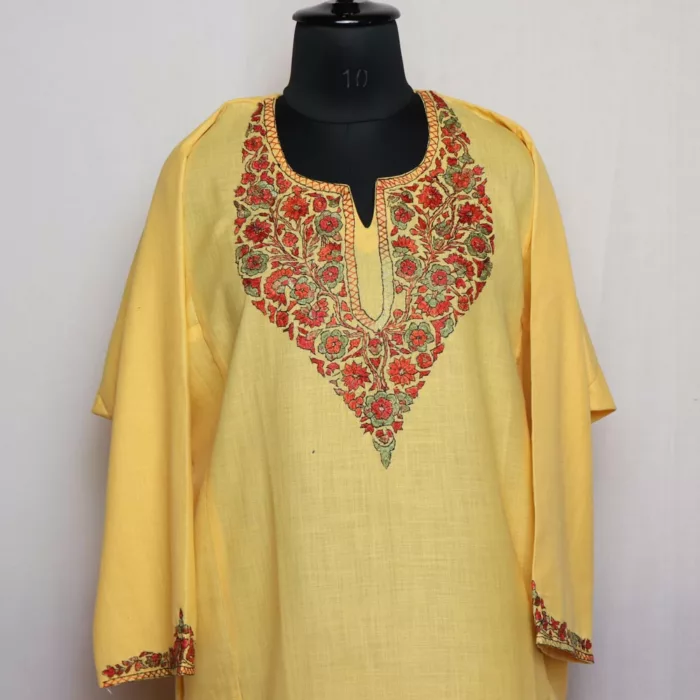 yellow sozni pheran set 2 jpg