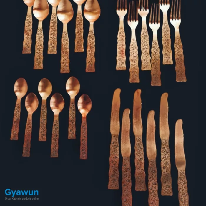 Kashmiri copper cutlery20240830 05 jpg