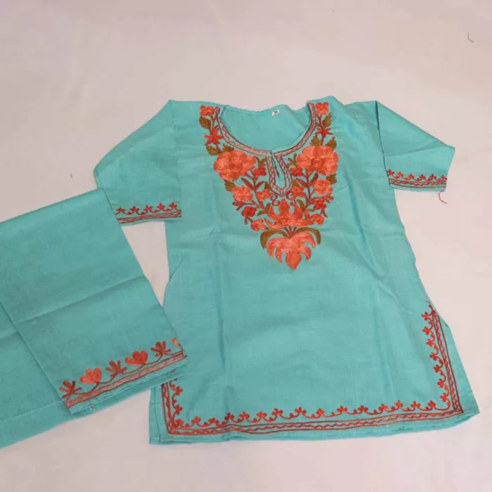 Kashmiri kids girls dress20240706 105