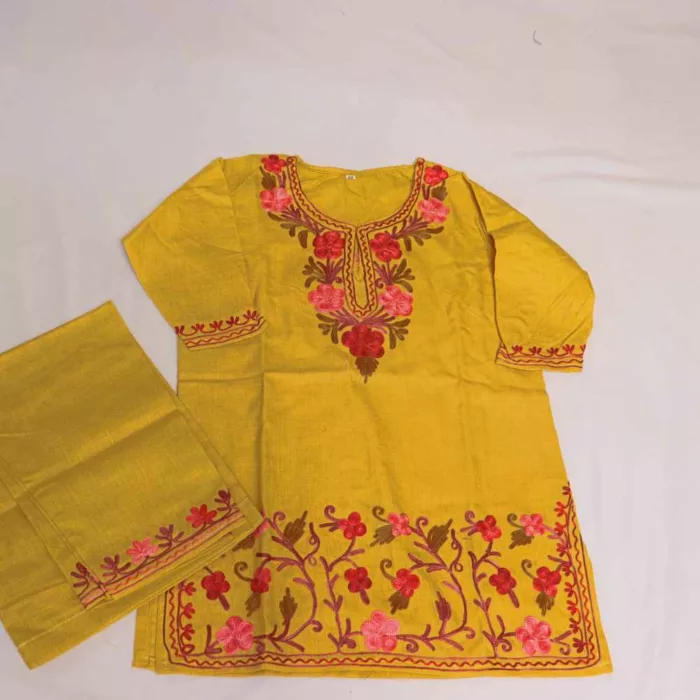 Kashmiri kids girls dress20240706 72