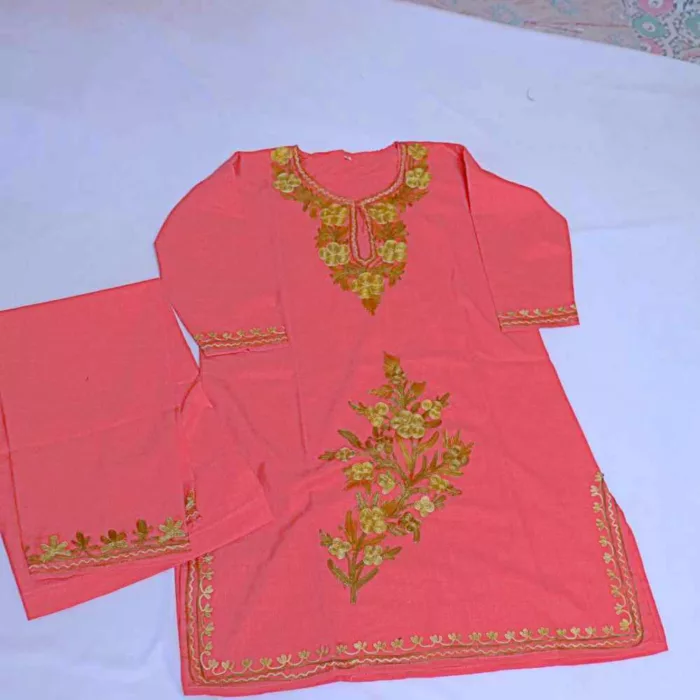 Kashmiri kids pink dress 20240803 03