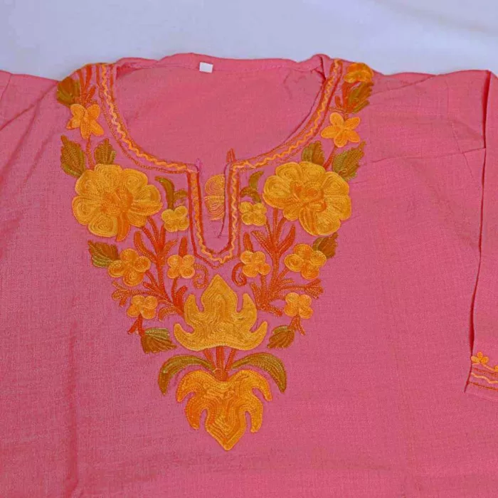 Kashmiri kids pink kurtaset20240803 01