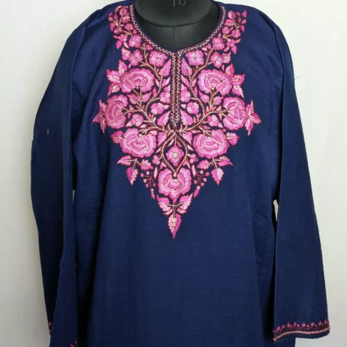 pheran dark blue female women