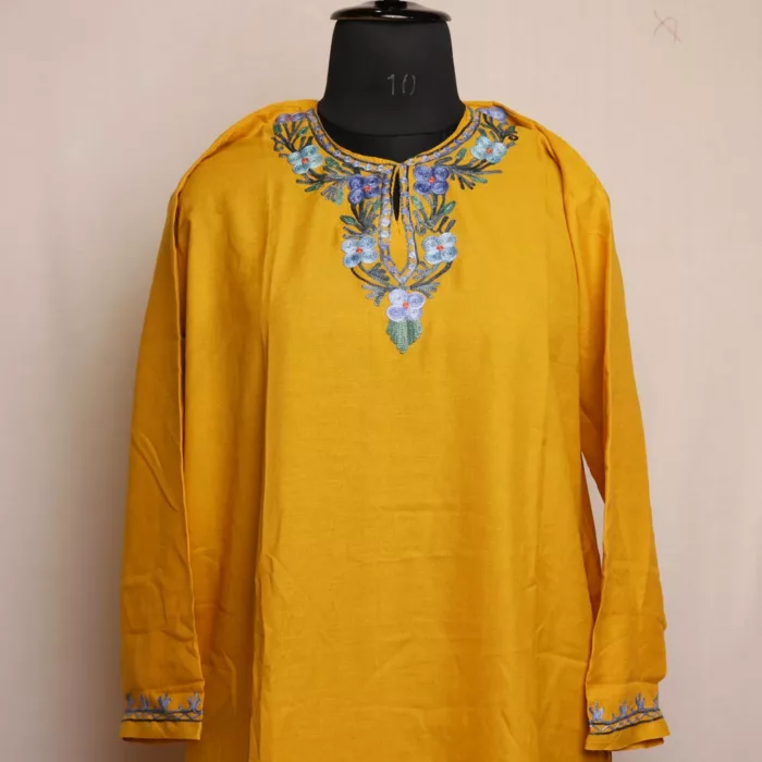 yellow caahmeer kurta 2 jpg