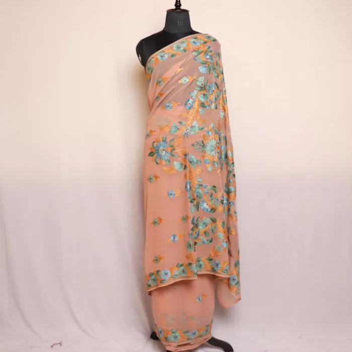 Aari Embroidery saree from kashmir 20240928 04 jpg