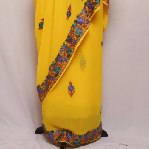 Aari Embroidery saree from kashmir 20240928 63