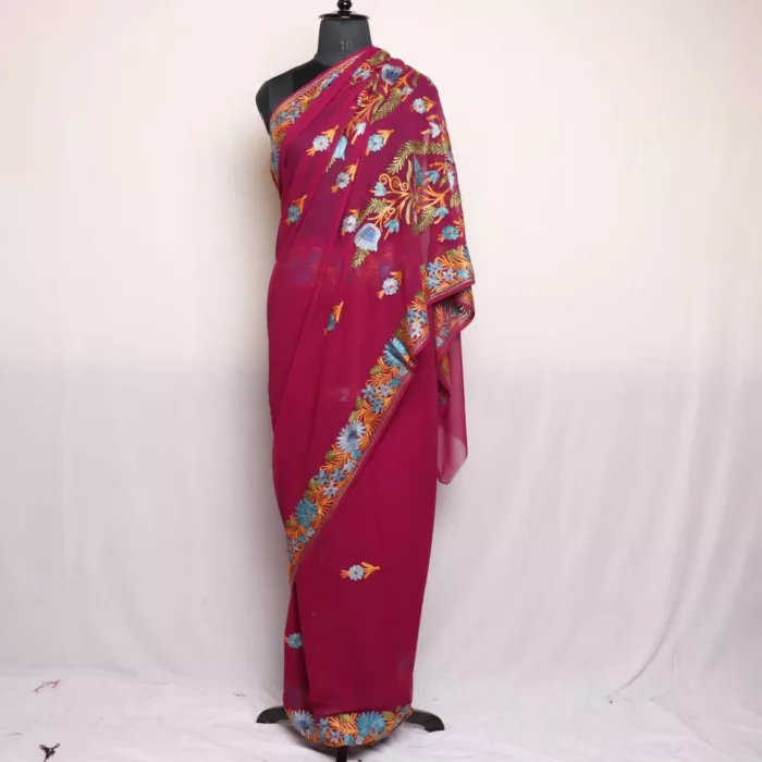 Aari Embroidery saree from kashmir 20240928 94 1 jpg