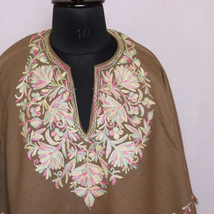 Poncho from kashmir with aari embroidery 20240925 05