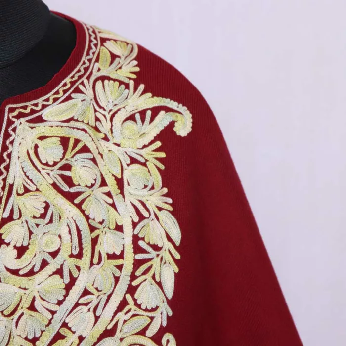 Poncho from kashmir with aari embroidery 20240925 10