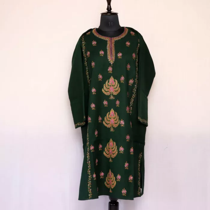 dark green sozni pheran 1 jpg