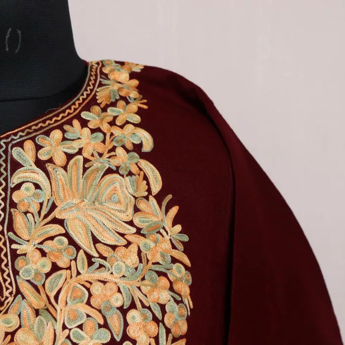 Maroon Range-Haya Kashmiri Gyawun Phiran For Women - Image 3