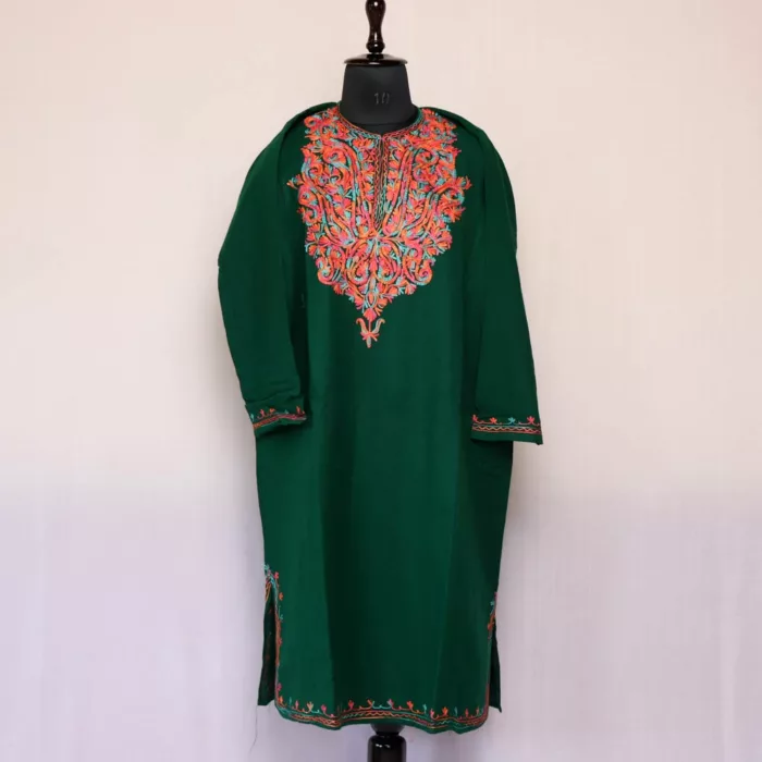 Sabz Bahar Kashmiri Pheran For Ladies -  Material Cashmilon - Image 3