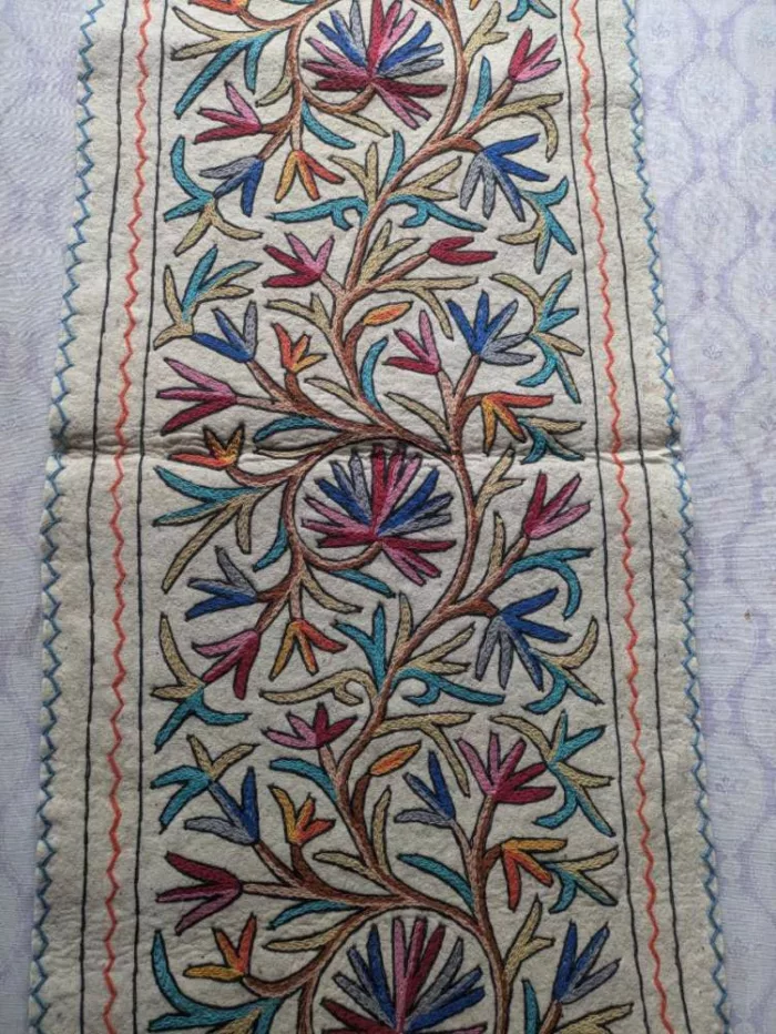 Beautiful Kashmiri Namda Rug Runner Kashmiri Heritage 14